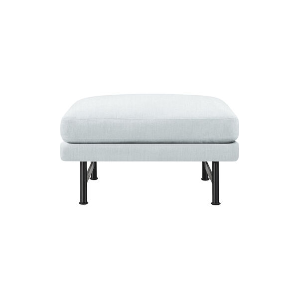5620 Calmo Ottoman, Ecriture 0710/black steel, Fredericia Furniture