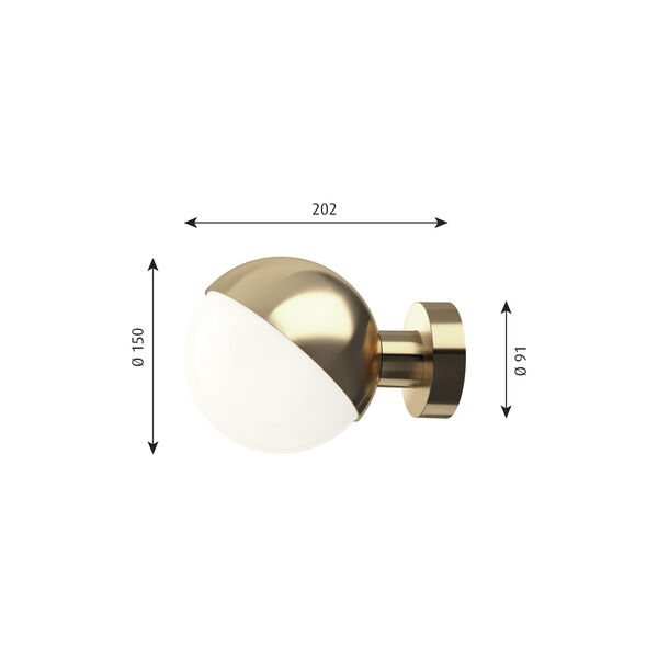 VL Studio Wall Lamp, brass VL Studio Wall Lamp, brass, Louis Poulsen