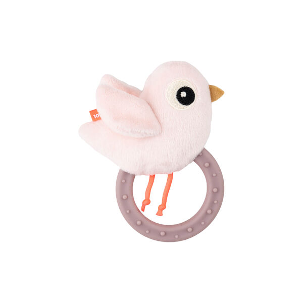 Birdee Sensory Rattle with Teether, powder, Done by Deer