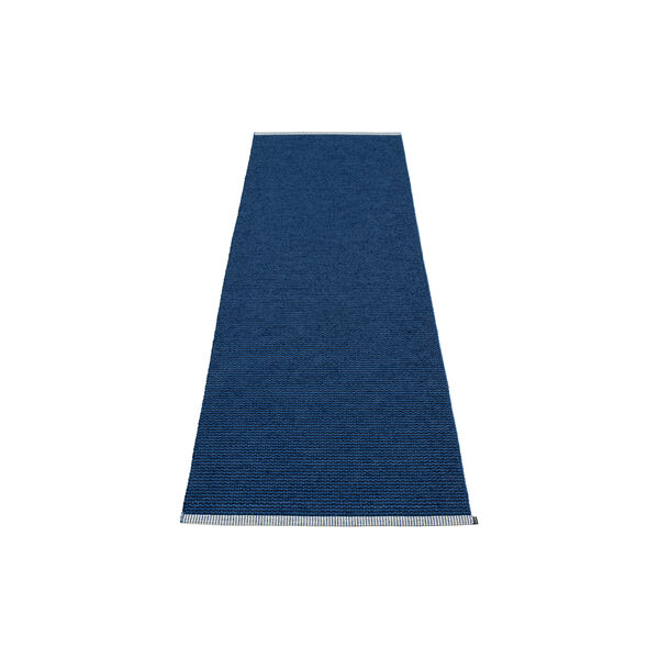 Mono Plastic Rug, dark blue/denim Mono Plastic Rug, dark blue/denim, Pappelina