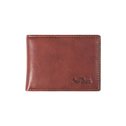 Billfold with zipper coin pocket, dark brown, Tony Perotti