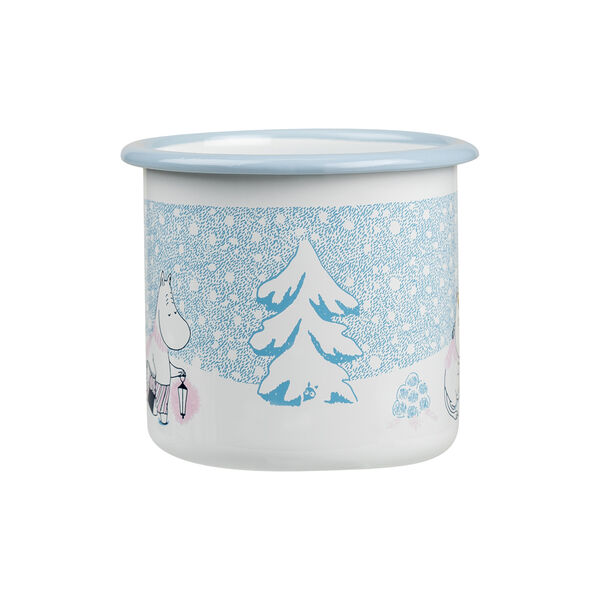 Let It Snow Moomin Enamel Mug, Muurla