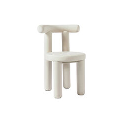 Calan Chair, velvet cream white, Westwing Collection