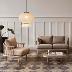 Fly SC10 Lounge Chair, Karakorum 003/oiled oak, &Tradition