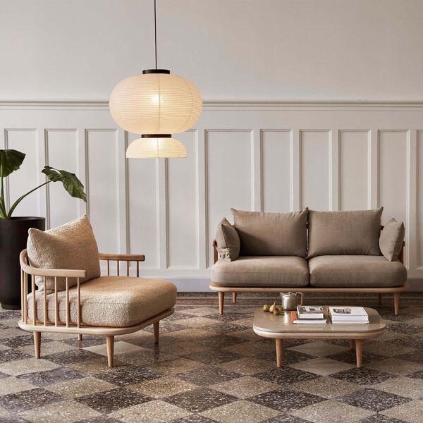 Fly SC10 Lounge Chair, Karakorum 003/oiled oak Fly SC10 Lounge Chair, Karakorum 003/oiled oak, &Tradition