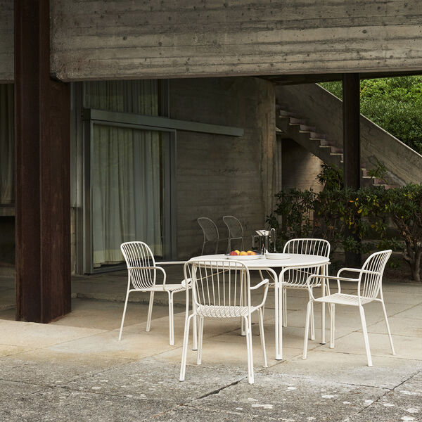 Thorvald SC95 Outdoor Armchair, ivory, &Tradition