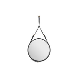 Adnet Circular Wall Mirror, black, GUBI
