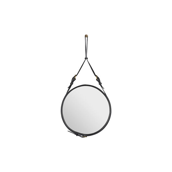 Adnet Circular Wall Mirror, black, GUBI