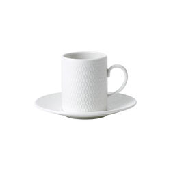 Gio Espresso Cup with Saucer, white, Wedgwood
