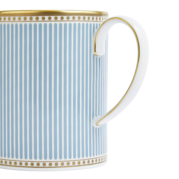 Heila Creamer and sugar bowl, light blue/white/gold, Wedgwood