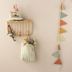 Rabbit Size 2 with Shirt and Shorts, brown, Maileg