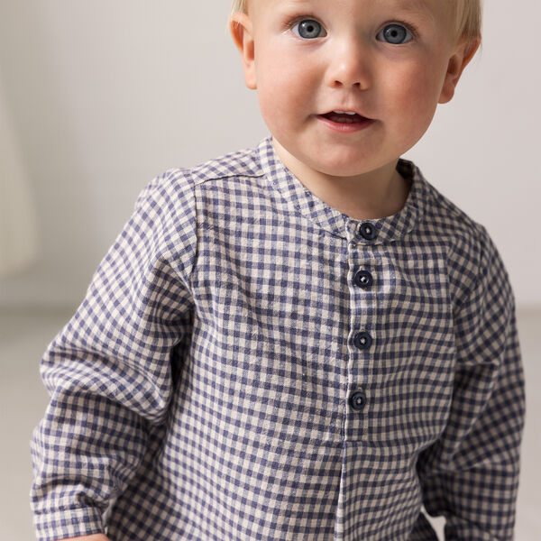 Totoro Shirt, marine check, MarMar Copenhagen