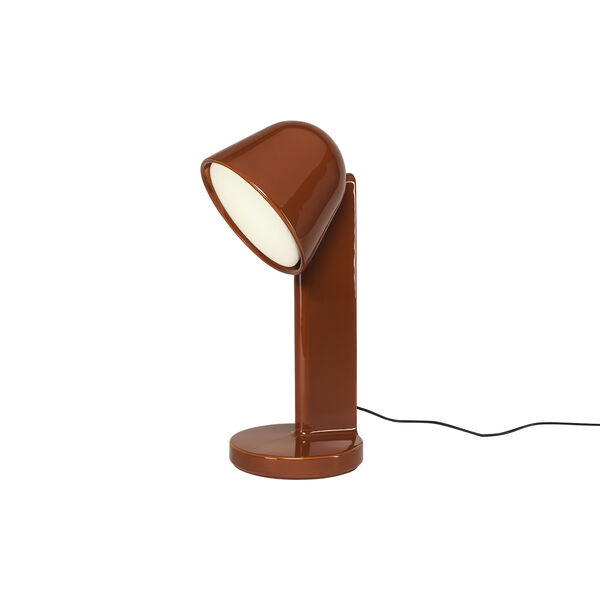 C&eacute;ramique Down Table Lamp, rust red, Flos