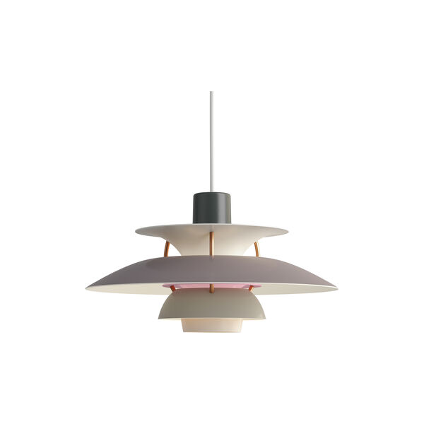 PH 5 Mini Pendant, hues of grey, Louis Poulsen