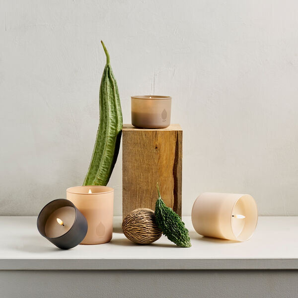 Glass Candle, beige, Uyuni Lighting