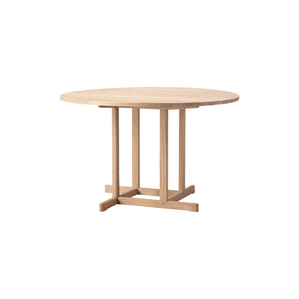 BM80 Mogensen Shaker Table &Oslash; 120 cm, soap treated oak, Fredericia Furniture