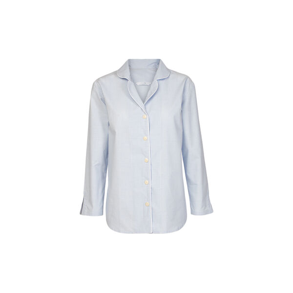 Fiona Pyjamas Shirt, pinstriped blue, Geismars Væverier