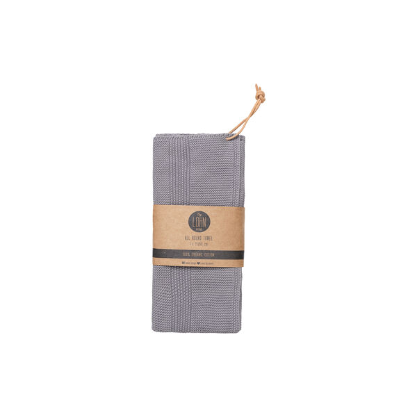 Knitted Towel, spanish grey Knitted Towel, spanish grey, By LOHN