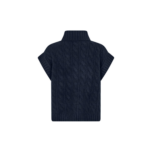 FresnoLL Knit Vest SL, dark blue FresnoLL Knit Vest SL, dark blue, Lollys Laundry