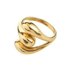JENNINGS ring, gold plated, Pilgrim
