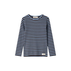 Plain Tee LS T-shirt, blue heaven stripe, MarMar Copenhagen