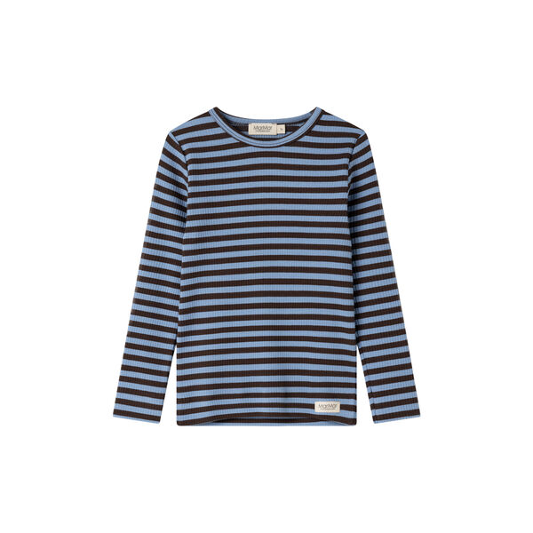 Plain Tee LS T-shirt, blue heaven stripe, MarMar Copenhagen