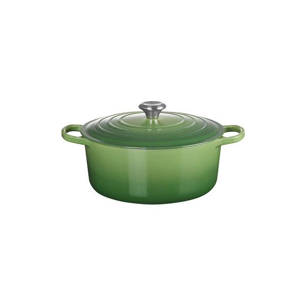 Signature round cast iron pot &Oslash; 28 cm, bamboo green, Le Creuset