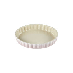 Heritage Fluted Flan Dish, shell pink, Le Creuset