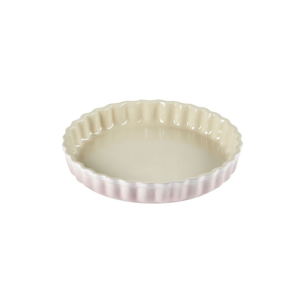 Heritage Fluted Flan Dish, shell pink Heritage Fluted Flan Dish, shell pink, Le Creuset