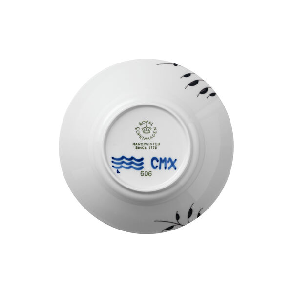 Black Fluted Mega Deep Plate Ø 24 cm, Royal Copenhagen