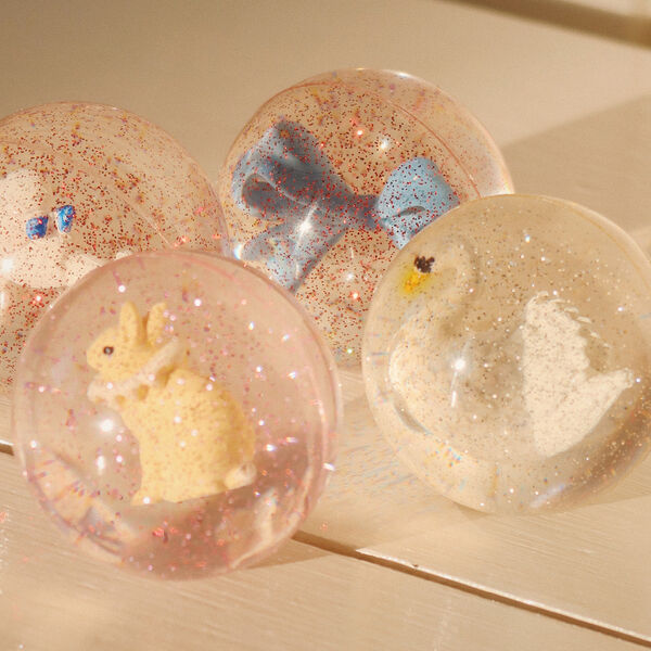 Bouncing Ball Set, cherry/swan Bouncing Ball Set, cherry/swan, Konges Sløjd