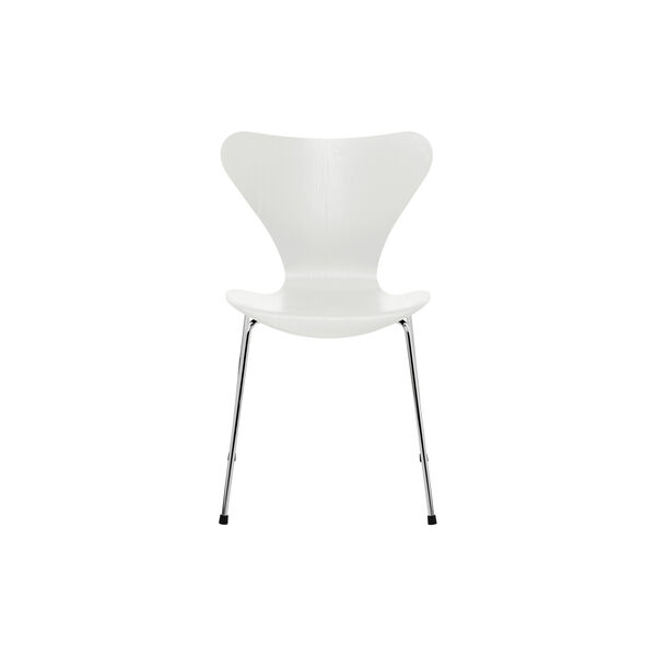 Series 7&trade; 3107 Chair, Coloured Ash, white, Fritz Hansen