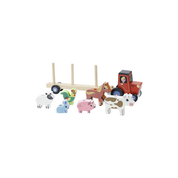 Tractor with Trailer and Stacking Animals, Vilac