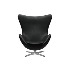 Egg™ 3316 Lounge Chair, Grace black/satin brushed aluminium, Fritz Hansen
