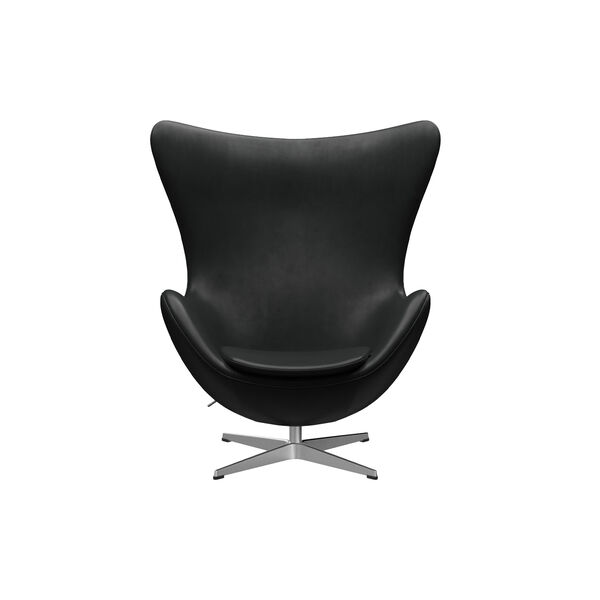Egg™ 3316 Lounge Chair, Grace black/satin brushed aluminium Egg™ 3316 Lounge Chair, Grace black/satin brushed aluminium, Fritz Hansen