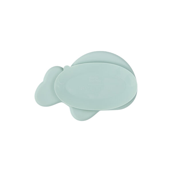 Wally Silicone Stick & Stay Plate, blue, Done by Deer