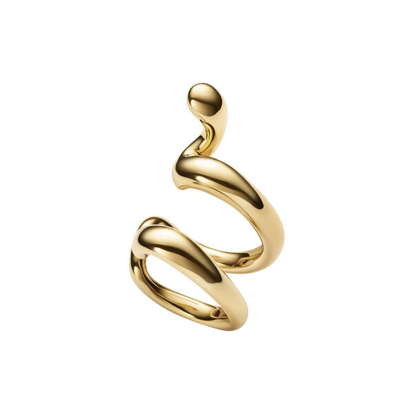 Whirl Ear Cuff, gold, Maria Black