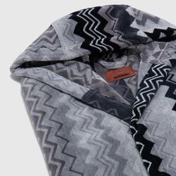 Giacomo Hooded Bathrobe, 32 grey, Missoni Home