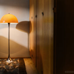 Panthella | Original | Opal Orange | Floor Lamp, Louis Poulsen