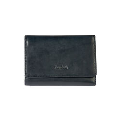 3 fold wallet with coin pocket, black, Tony Perotti