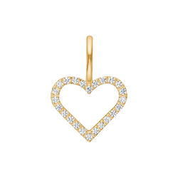 Symbols Open Heart Diamond Pendant, gold/diamond, Ro Copenhagen