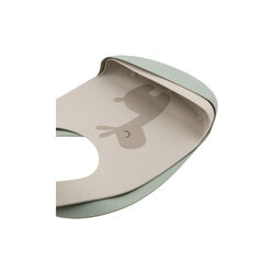 Lalee Silicone Bib, sand/green, Done by Deer