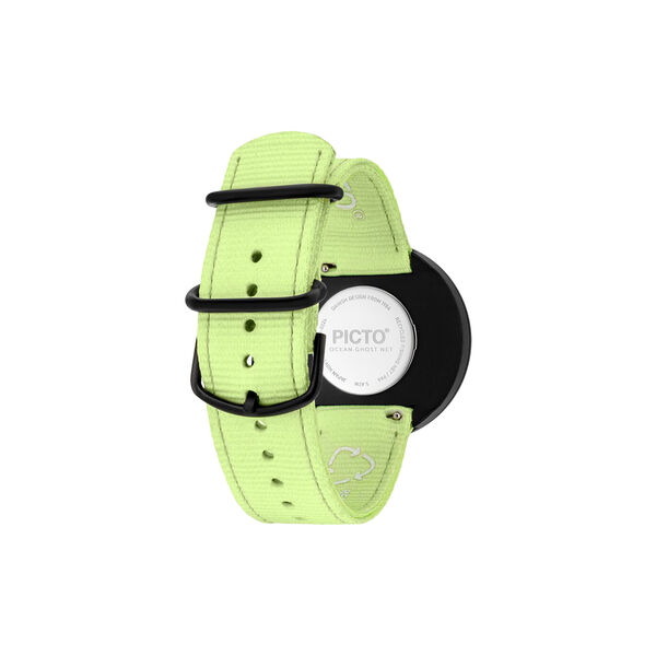 Picto Wrist Watch, manta ray black/paradise green, PICTO