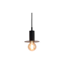 Luminar Pendant Disc Lamp, gunmetal black, Rama Lights