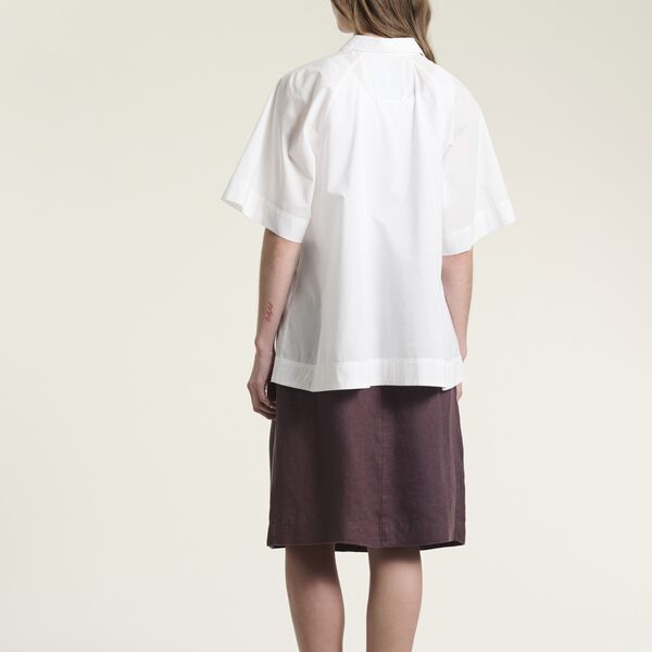 Lazy linen skirt with pleats, raisin, BITTE KAI RAND