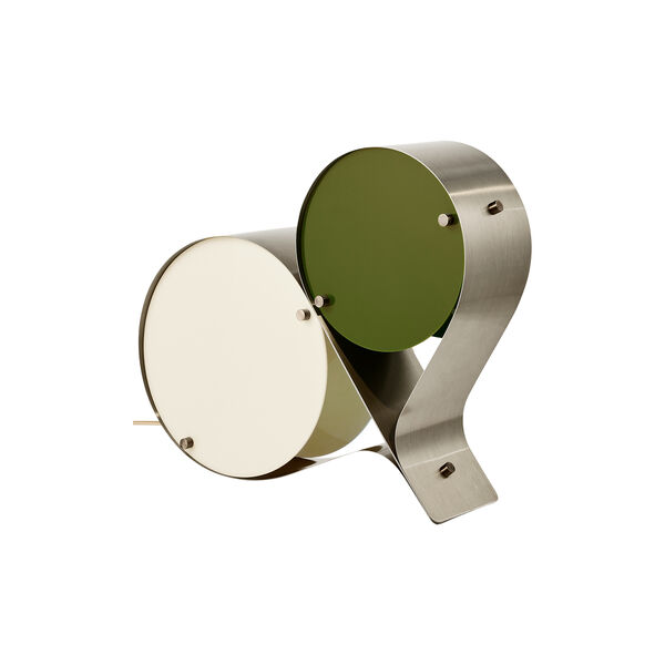 Coppia Table Lamp, ivory/olive, GUBI