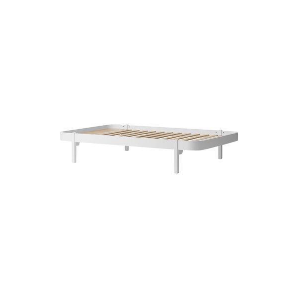 Wood Lounger Bed 120 cm, white, Oliver Furniture