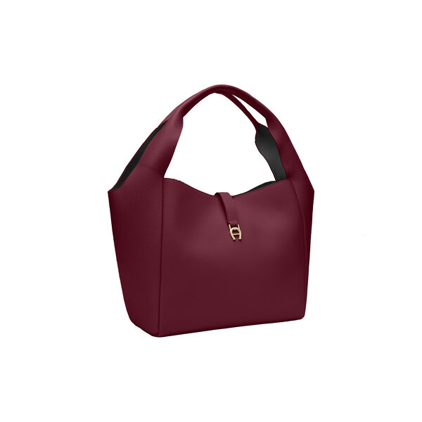 Zaira Hobo Bag  | Medium | Burgundy, Aigner