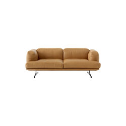 Inland AV22 2-Seater Sofa, Noble Cognac, &Tradition