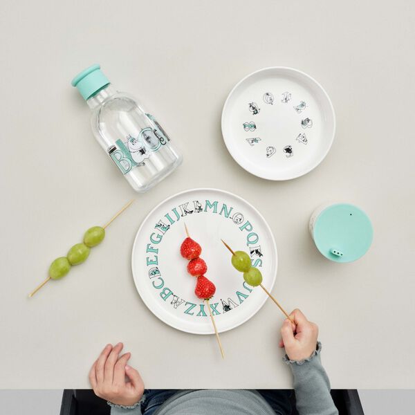 Moomin ABC Plate &Oslash; 20 cm, moomin turqouise, RIG-TIG